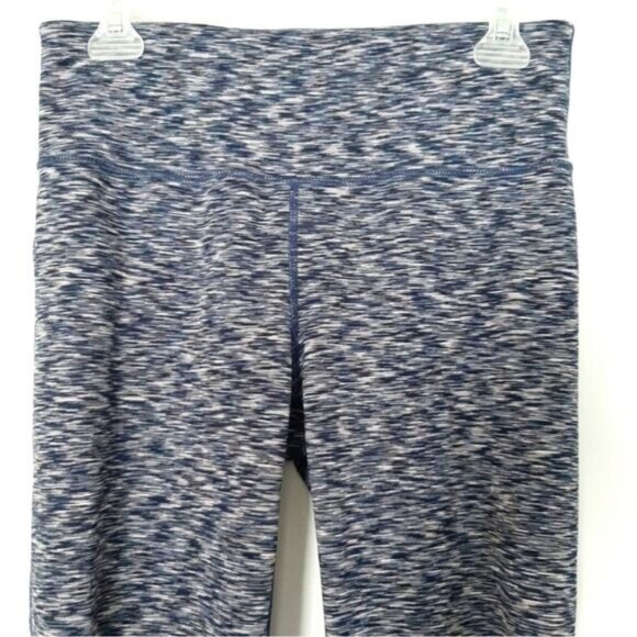 GAP \ Fit Athletic Crop Leggings Marled Patern Regular Blue Sz M - Picture 3 of 10
